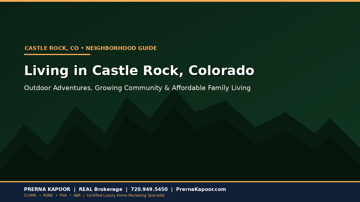 Living in Castle Rock, CO: 2026 Neighborhood Guide