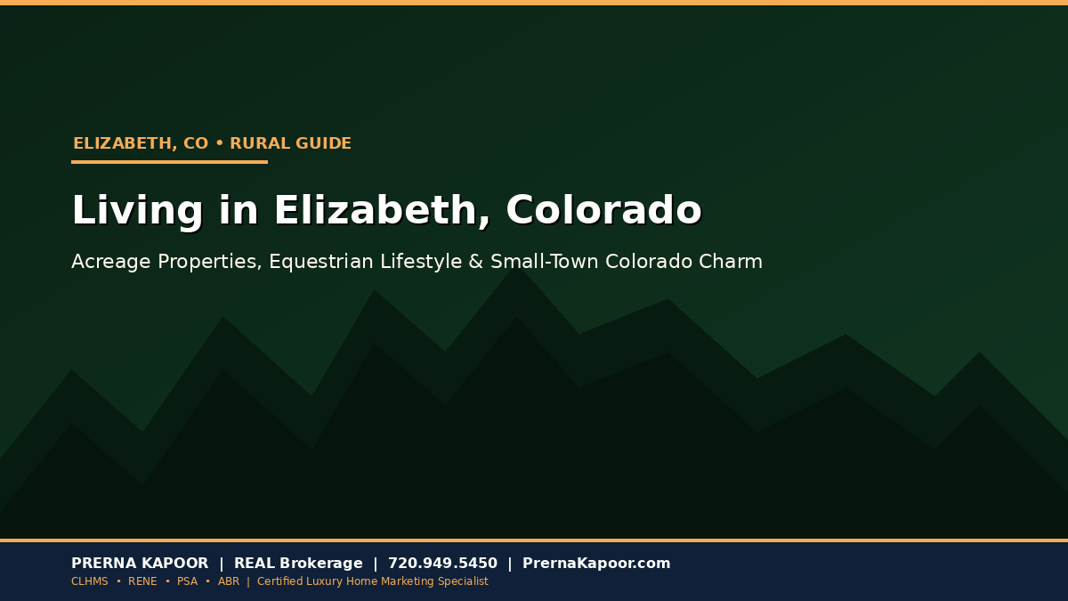 Living in Elizabeth, CO: 2026 Guide to Acreage & Horse Properties
