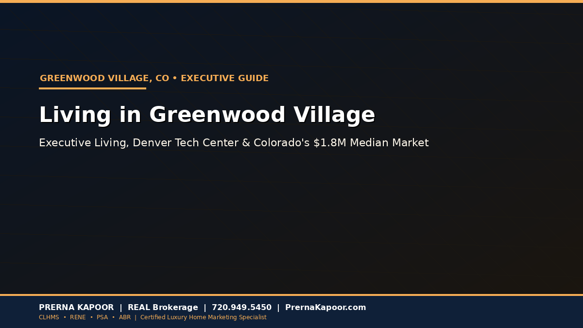 Living in Greenwood Village, CO: 2026 Luxury Guide