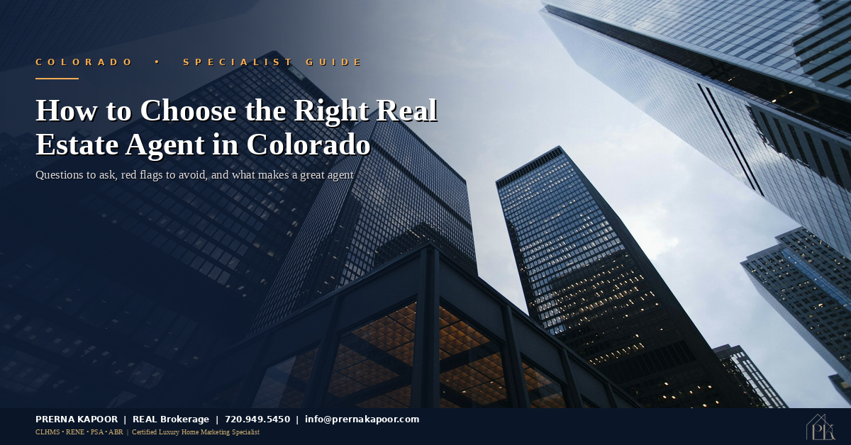 Professional real estate agent consultation in Colorado