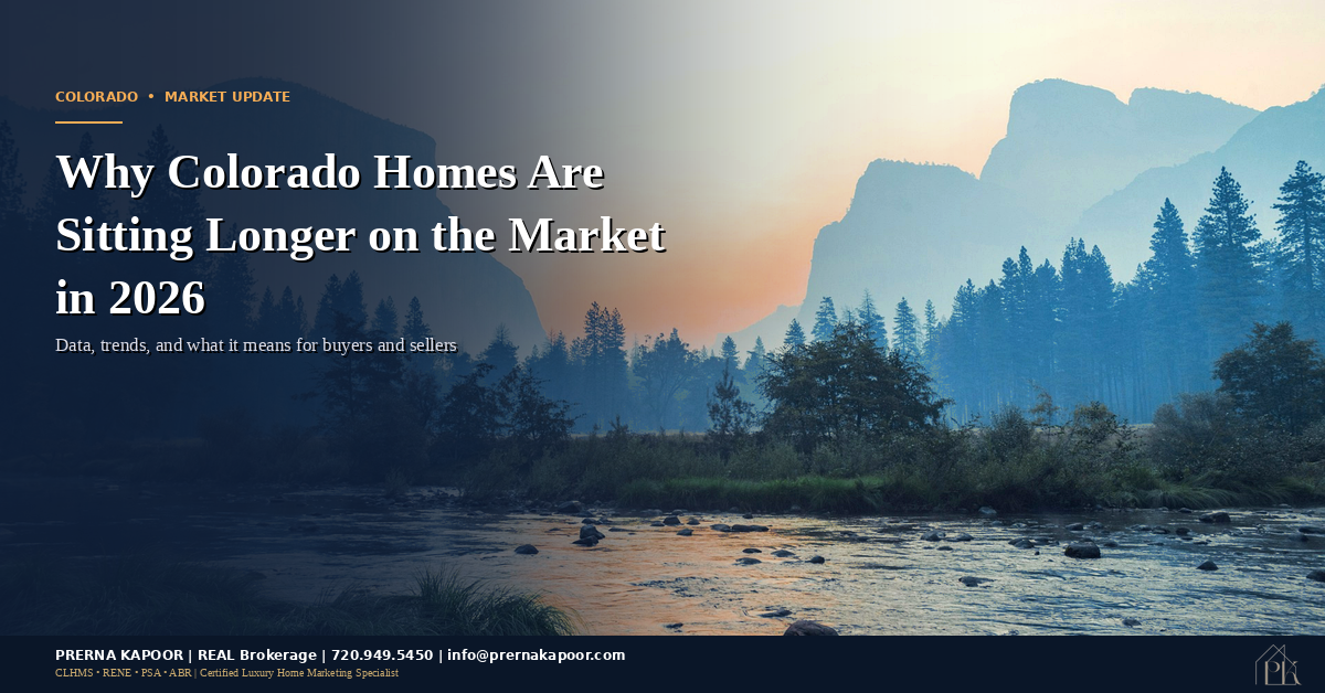 Why Colorado homes are sitting longer on the market in 2026 - Rocky Mountain landscape