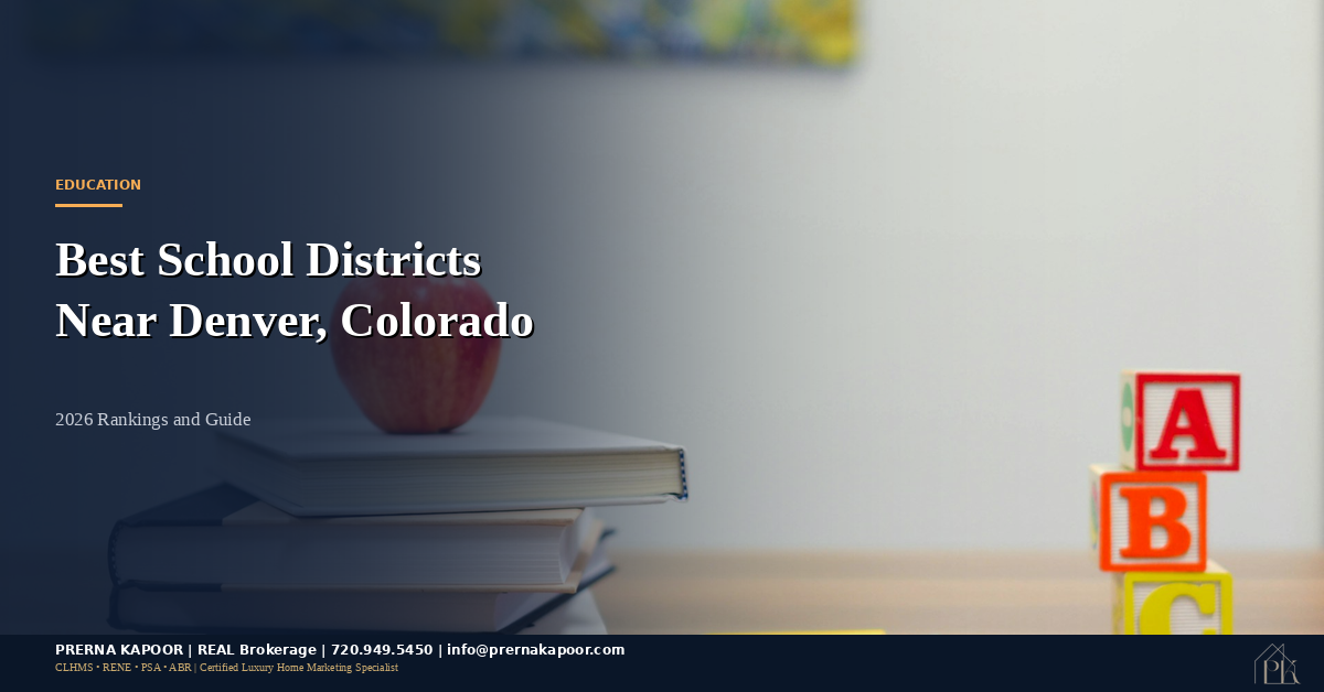 Best school districts near Denver Colorado suburban community education