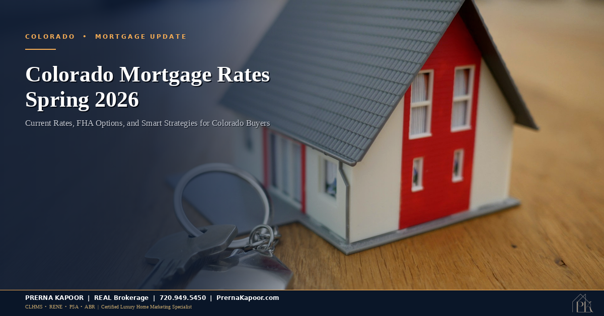 Modern Colorado home with keys, representing mortgage and home purchase