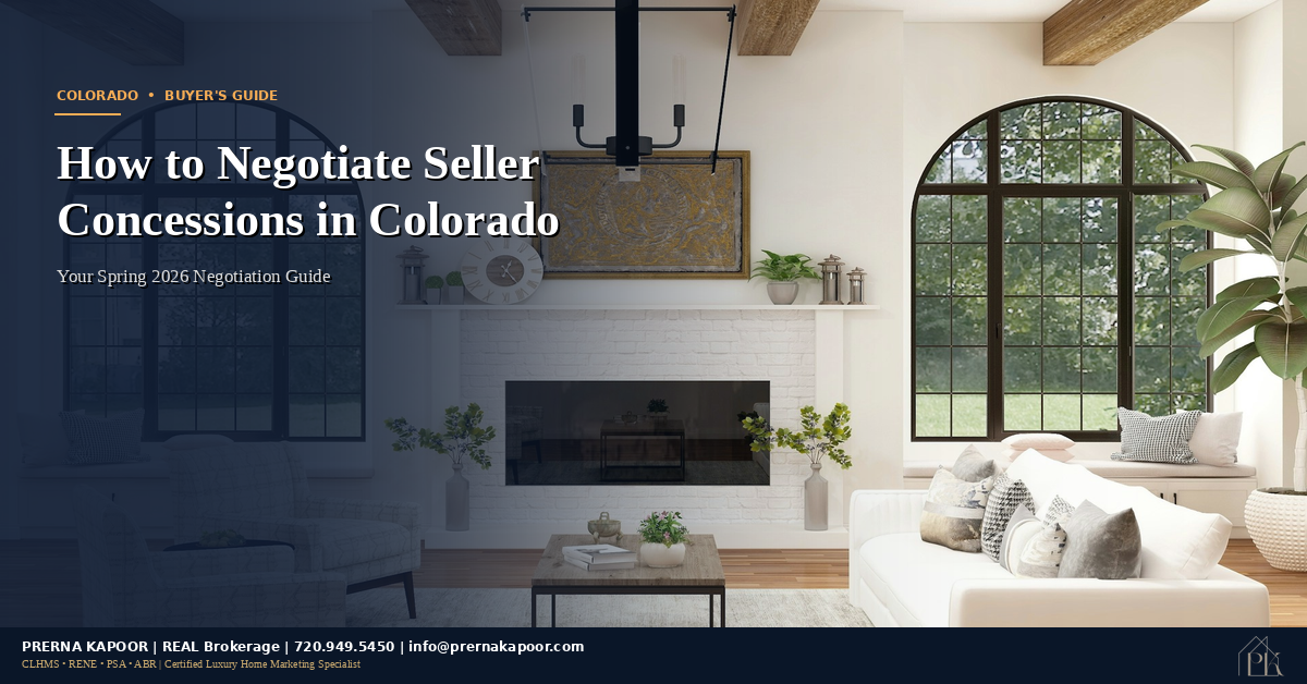 Colorado seller concessions negotiation guide spring 2026