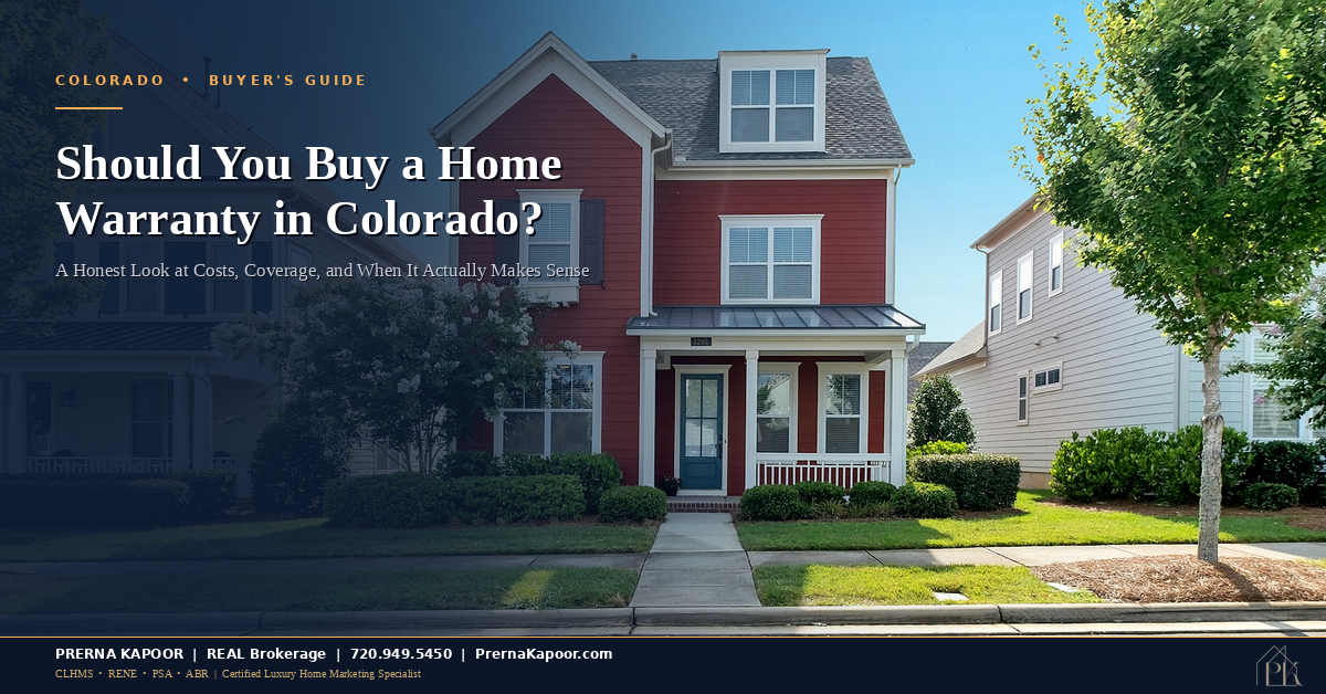 Colorado home warranty guide for buyers and sellers - featured image showing a modern home