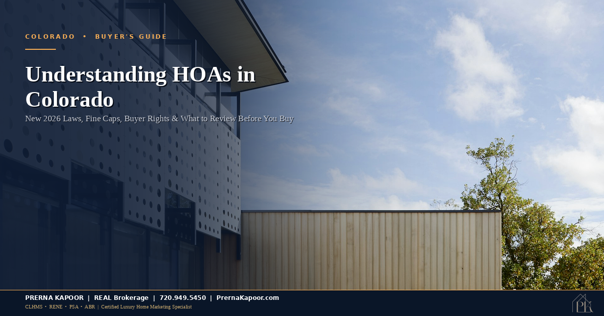 Understanding HOAs in Colorado home buyer guide