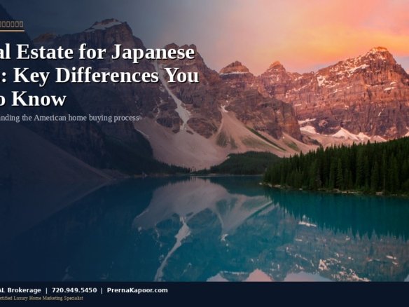 Guide to understanding US real estate for Japanese buyers in Colorado - comparing Japanese and American home buying