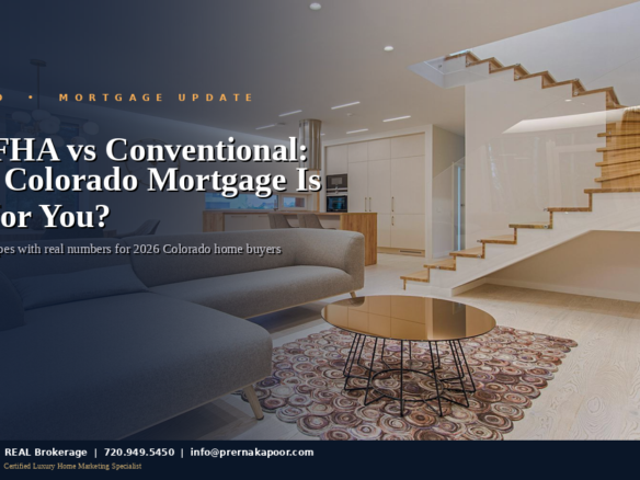 VA FHA conventional mortgage comparison Colorado