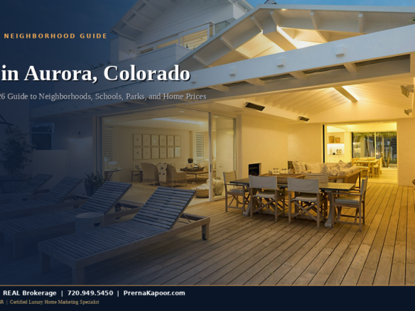 Living in Aurora Colorado - 2026 neighborhood guide with home prices and school information