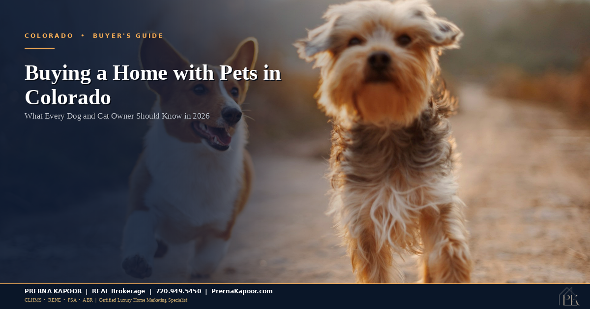 Buying a home with pets in Colorado - guide for dog and cat owners