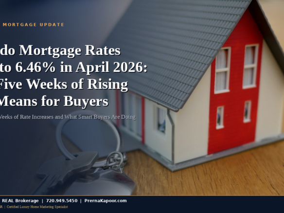 Colorado mortgage rates chart showing 6.46% in April 2026