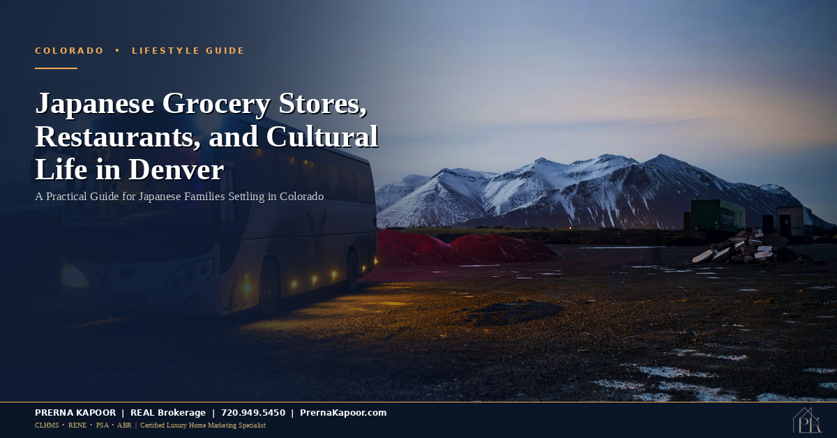 Japanese grocery stores restaurants and cultural life in Denver Colorado