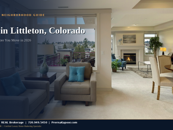 Living in Littleton Colorado - tree-lined suburban street