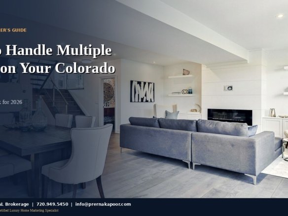 Colorado home seller reviewing multiple purchase offers