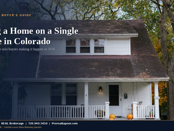 Colorado home buying on single income - modern home with keys