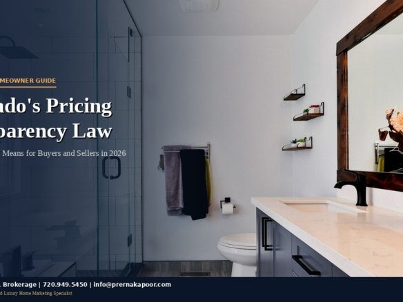 Colorado real estate pricing transparency law HB25-1090 guide for home buyers and sellers 2026
