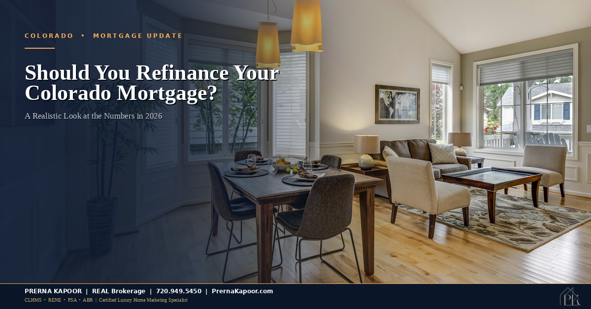 Should You Refinance Your Colorado Mortgage in 2026? A Realistic Look at the Numbers