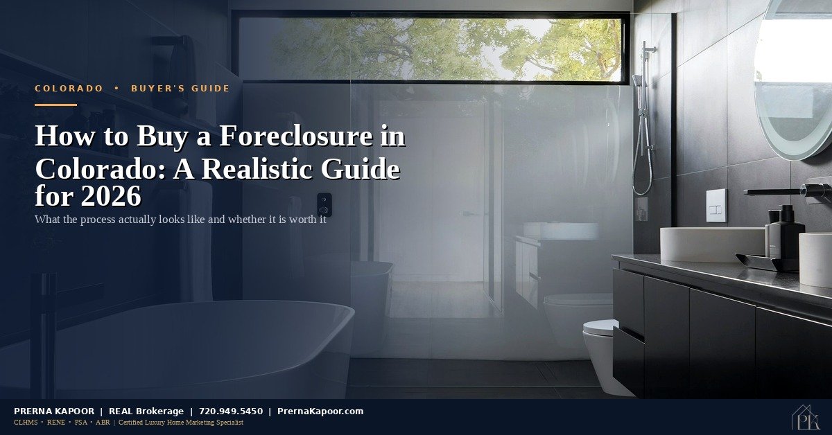 Suburban home exterior - foreclosure buying guide Colorado 2026