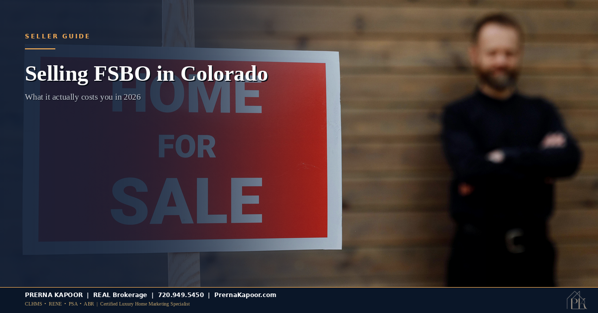 Selling Your Colorado Home Without an Agent: What FSBO Actually Costs You in 2026