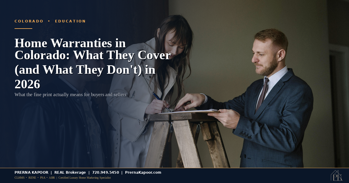 Home Warranties in Colorado: What They Cover (and What They Don’t) in 2026