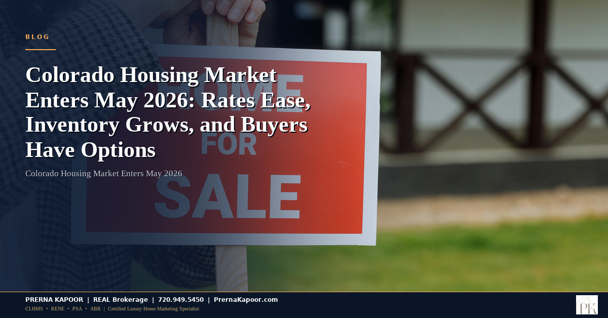 Colorado Housing Market Enters May 2026: Rates Ease, Inventory Grows, and Buyers Have Options - featured image