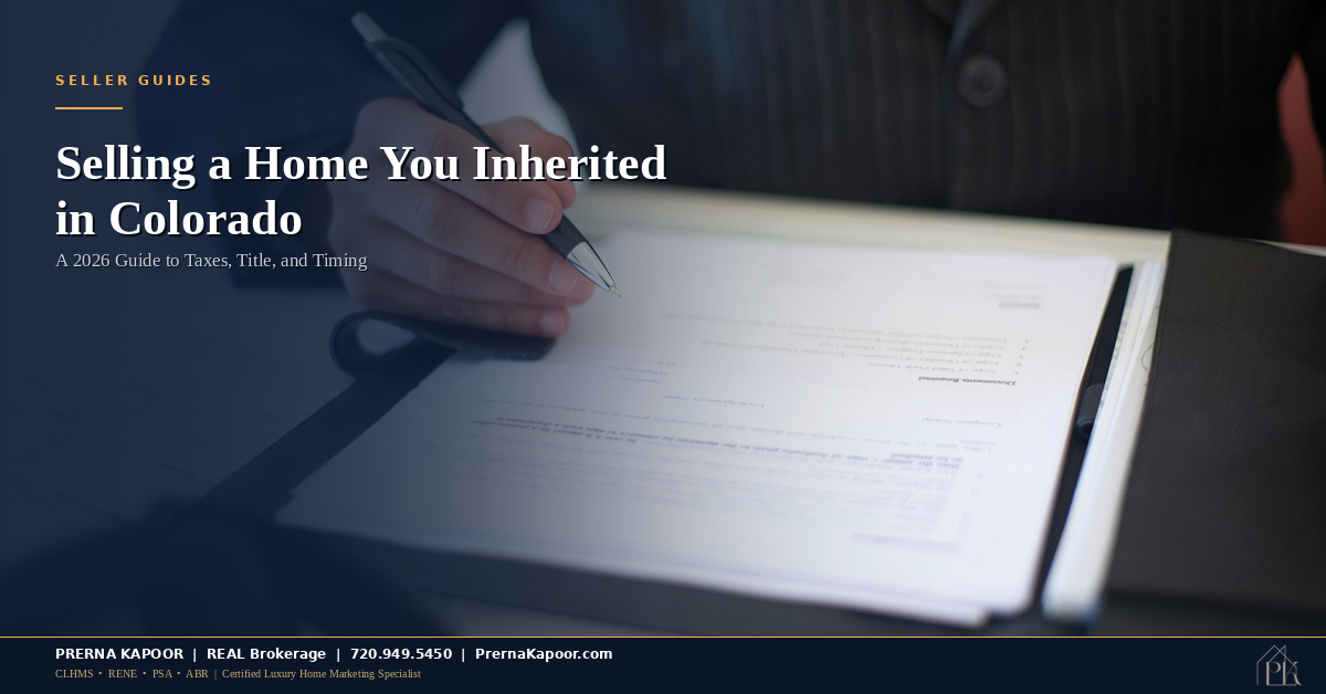 Selling a Home You Inherited in Colorado: A 2026 Guide to Taxes, Title, and Timing