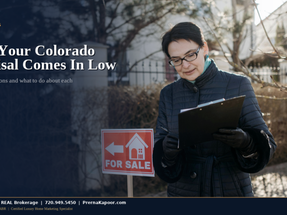 Home appraiser inspecting a Colorado property with clipboard and measuring tools