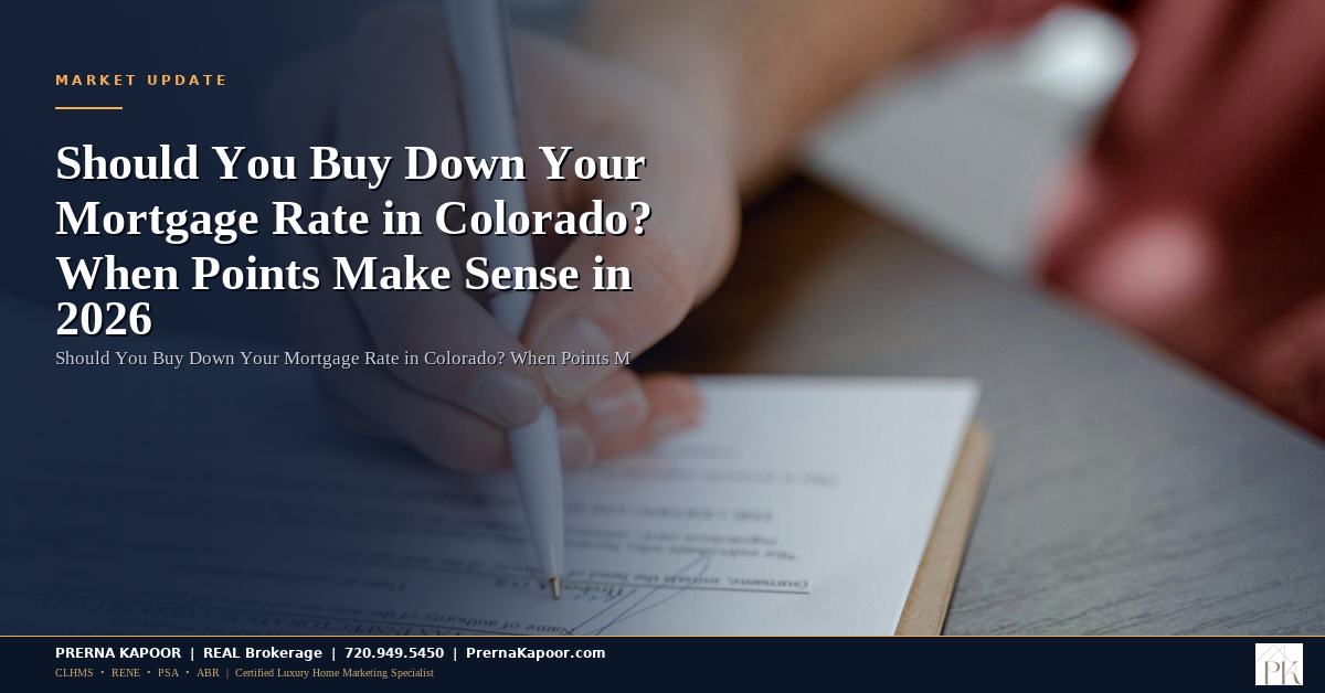 Should You Buy Down Your Mortgage Rate in Colorado? When Points Make Sense in 2026 - featured image