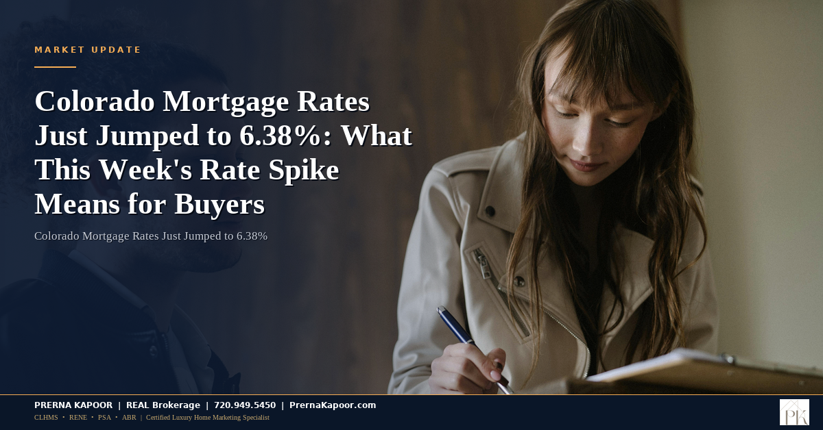 Colorado Mortgage Rates Just Jumped to 6.38%: What This Week's Rate Spike Means for Buyers - featured image