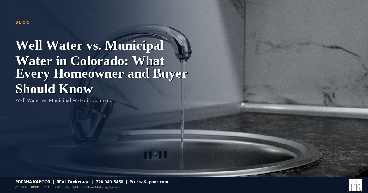 Well Water vs. Municipal Water in Colorado: What Every Homeowner and Buyer Should Know - featured image