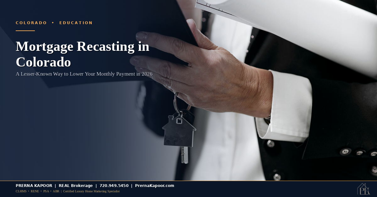 Mortgage Recasting in Colorado: A Lesser-Known Way to Lower Your Monthly Payment in 2026