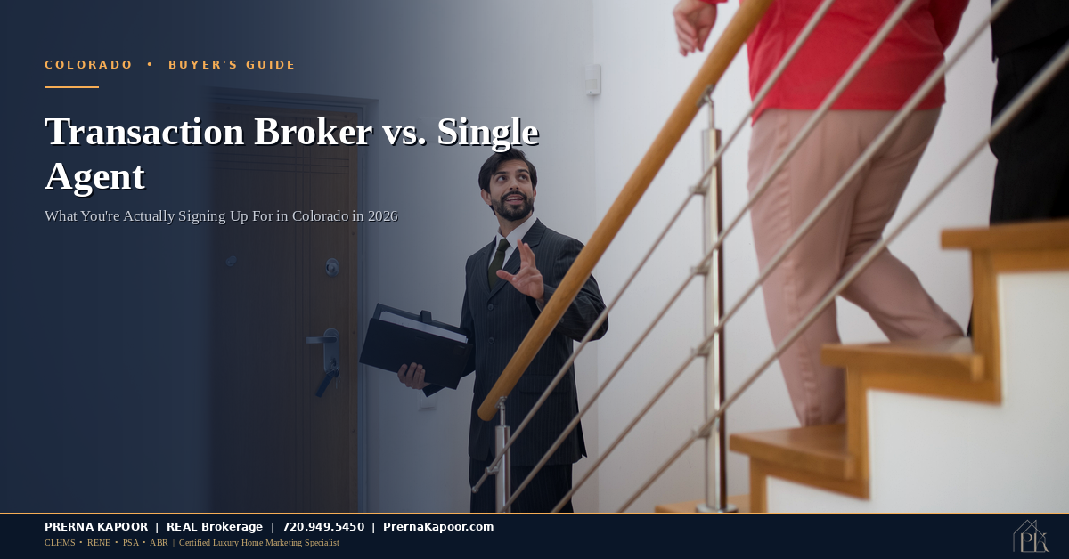 Transaction Broker vs. Single Agent in Colorado: What You’re Actually Signing Up For in 2026