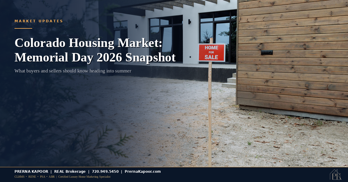 Colorado Housing Market Memorial Day 2026: A Snapshot Heading Into Summer