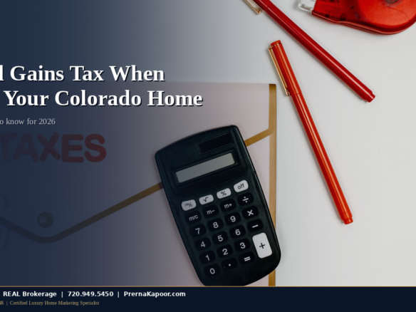 Capital gains tax calculation for Colorado home sale 2026