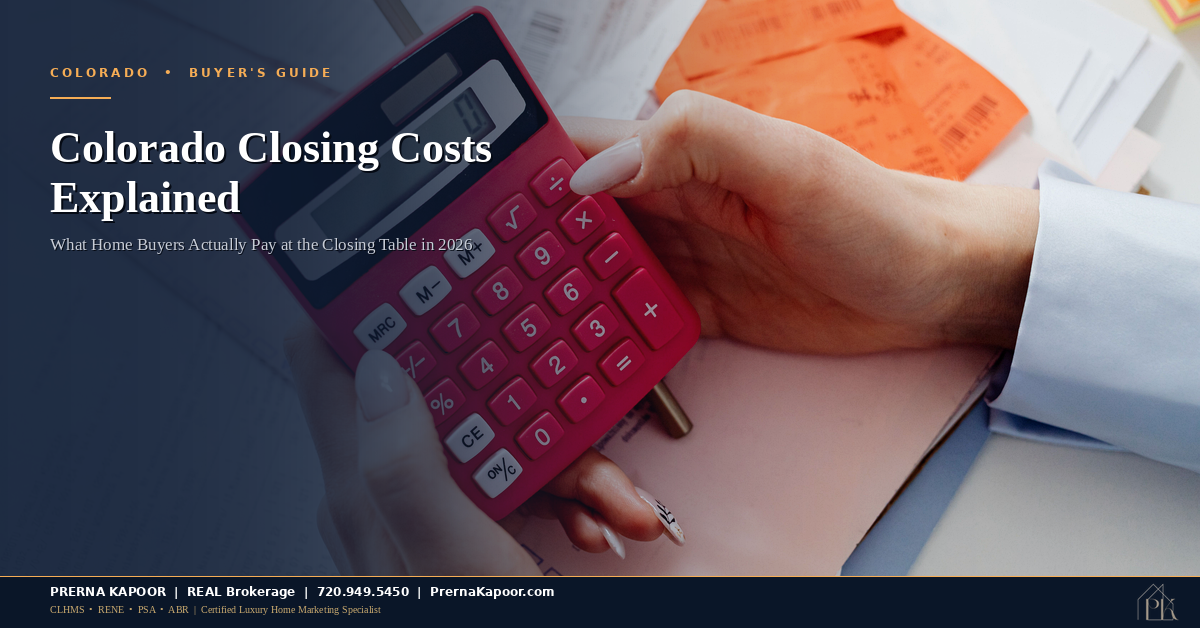 Colorado Closing Costs Explained: What Home Buyers Actually Pay in 2026