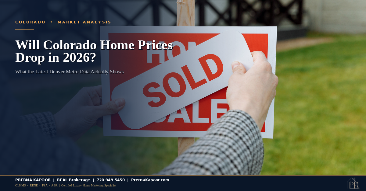 Will Colorado Home Prices Drop in 2026? What the Data Actually Shows