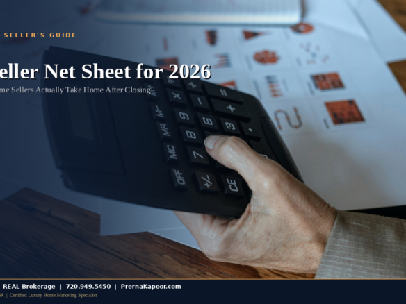 Colorado home seller net sheet for 2026: documents and calculator showing what sellers actually take home after closing