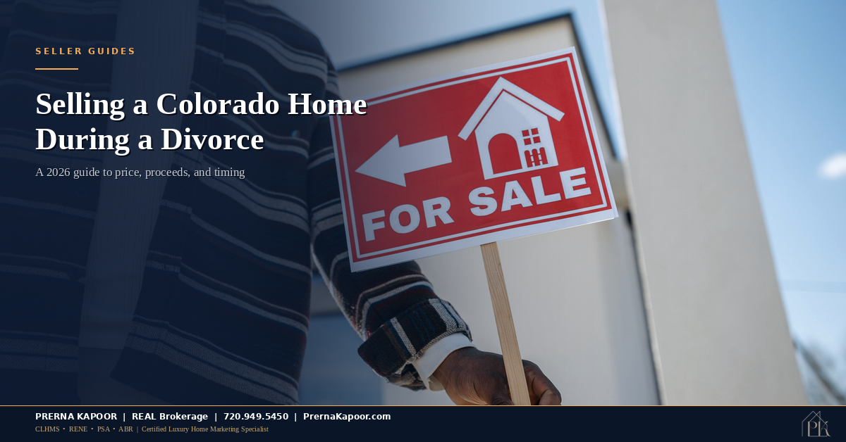 Selling a Colorado Home During a Divorce: A 2026 Guide