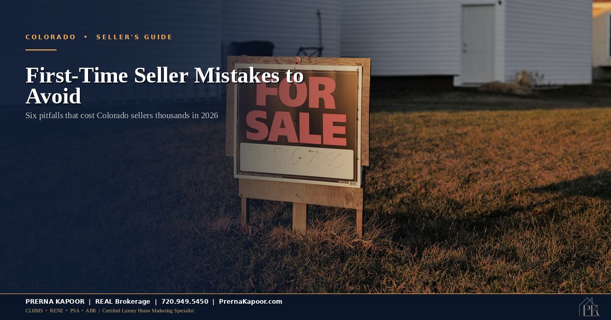 First-Time Home Seller Mistakes to Avoid in Colorado’s 2026 Market
