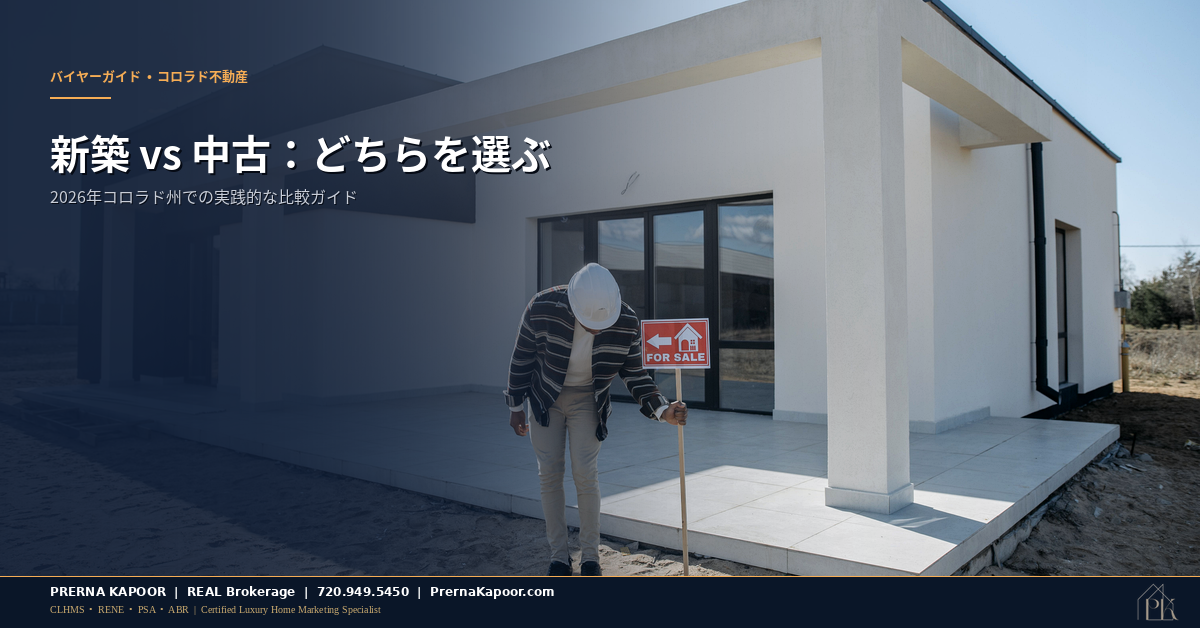 コロラド州の新築住宅と中古住宅の比較ガイド featured image