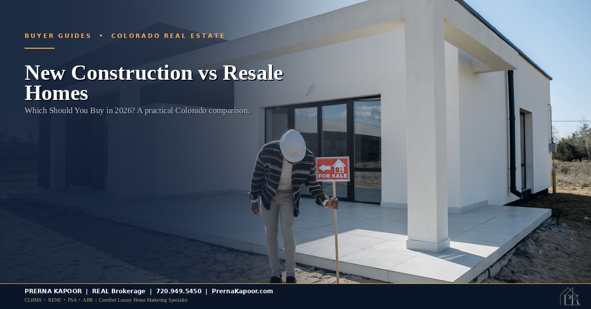 New Construction vs Resale Homes in Colorado: Which Should You Buy in 2026?