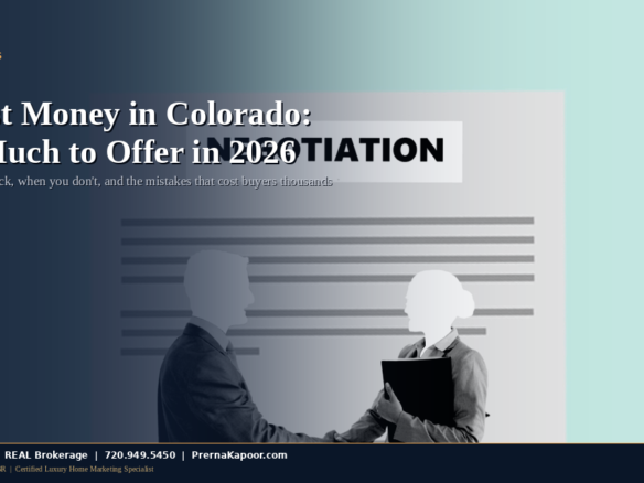 Earnest money handshake contract for Colorado home buyers in 2026
