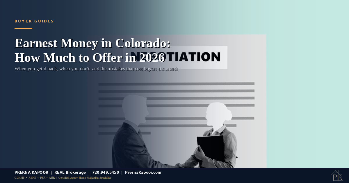 Earnest Money in Colorado: How Much to Offer and When You Get It Back in 2026