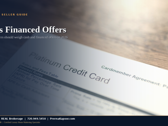Cash offers vs financed offers in Colorado — seller guide 2026