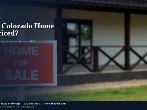 Colorado for-sale home with sign — buyer pricing analysis guide