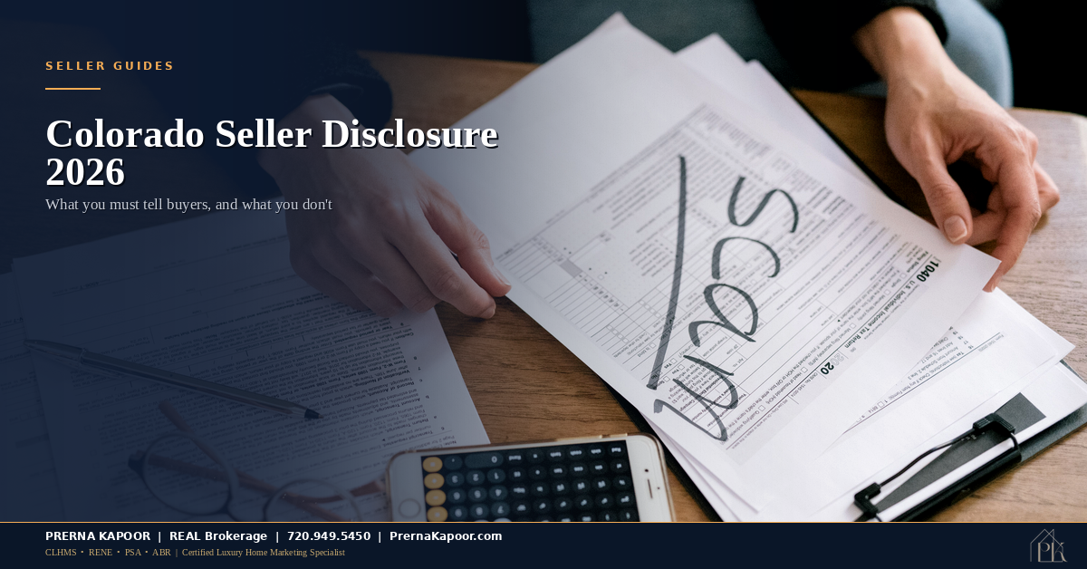 Colorado Seller Disclosure 2026: What You Must Tell Buyers and What You Don’t