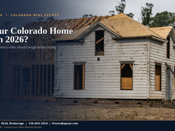 Older Colorado home with renovation framework, as-is seller guide image