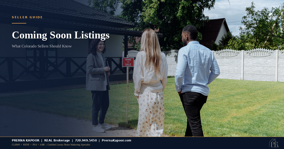Coming Soon Listings in Colorado: What Sellers and Buyers Should Actually Know