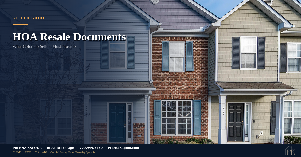 HOA Resale Documents in Colorado: What Sellers Must Provide Before Closing (And How Long It Actually Takes)