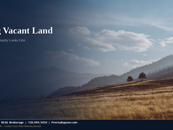 A vacant rural lot for sale in Colorado representing land loan financing for buyers who want to build
